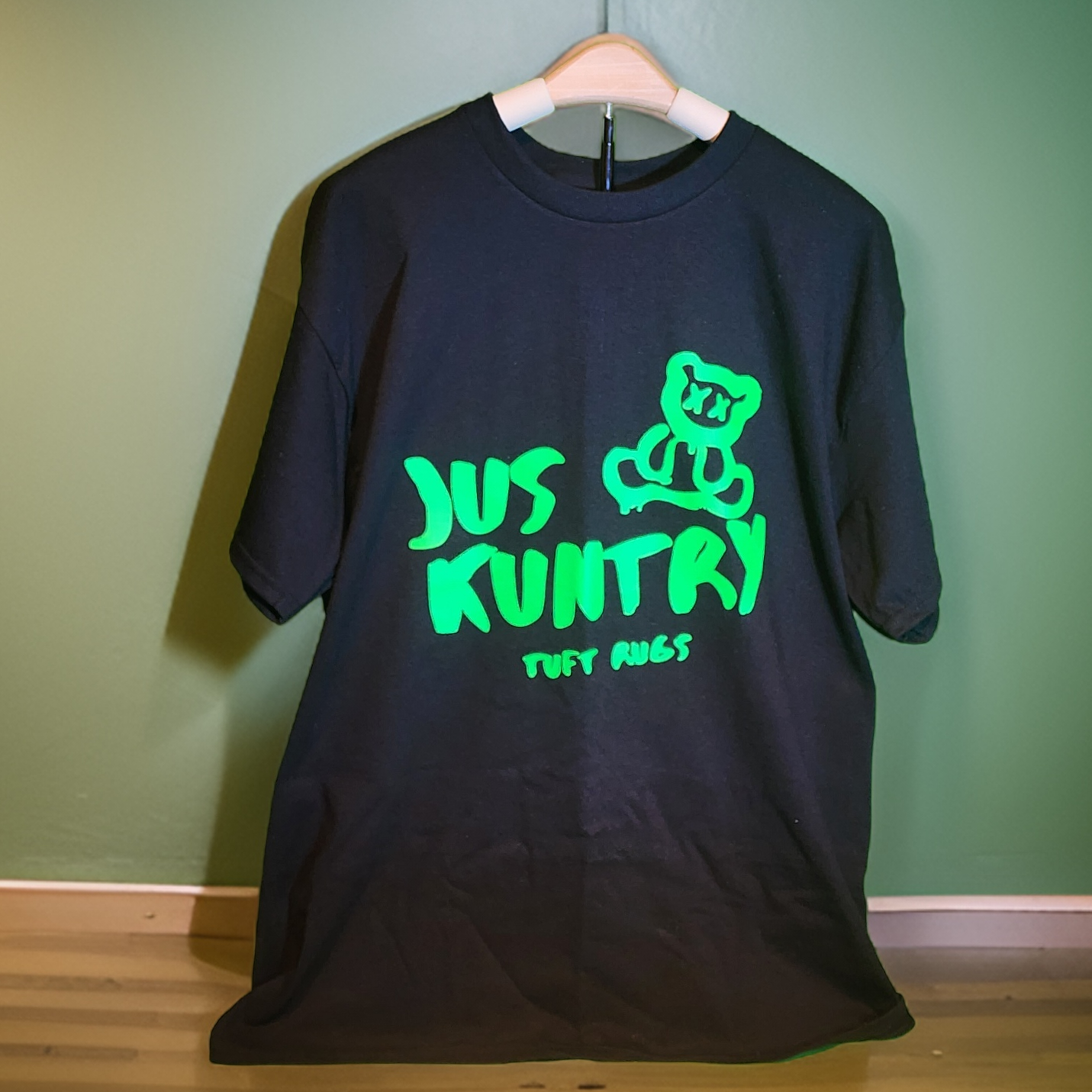 Neon Jus Kuntry Teddy Bear T-Shirt