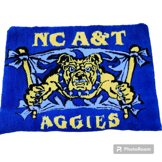 NC A&T Aggies Tuft Rugs